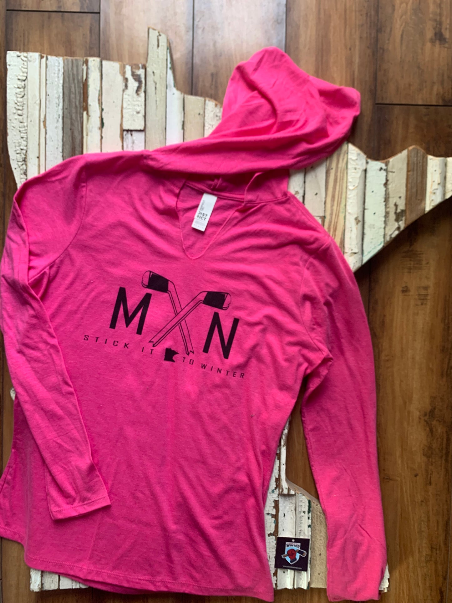 Ladies MN Long Sleeve Hoodie