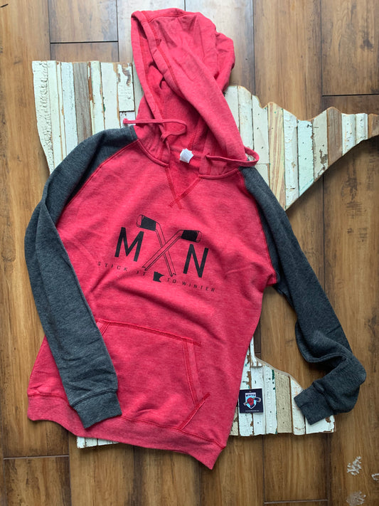 Ladies MN V-Neck Hoodie