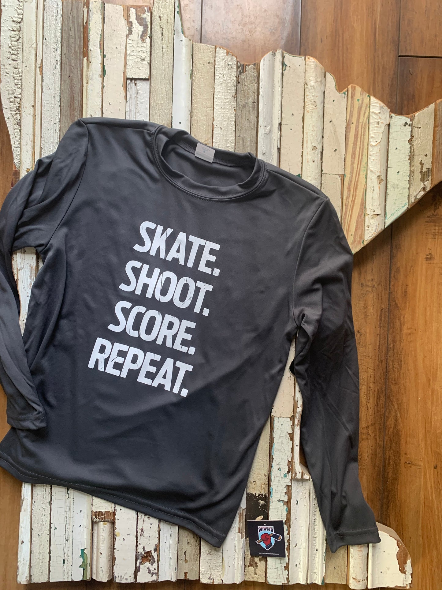 Youth Skate Shoot Score Long Sleeve Athletic Wear
