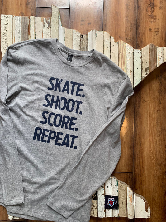 Skate Shoot Score Long Sleeve