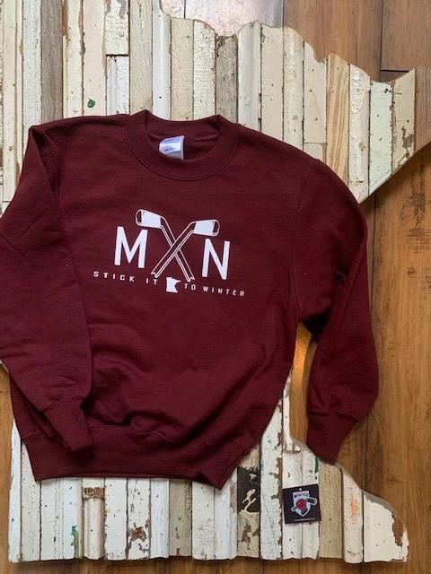 Youth MN Hockey Sticks Pullover