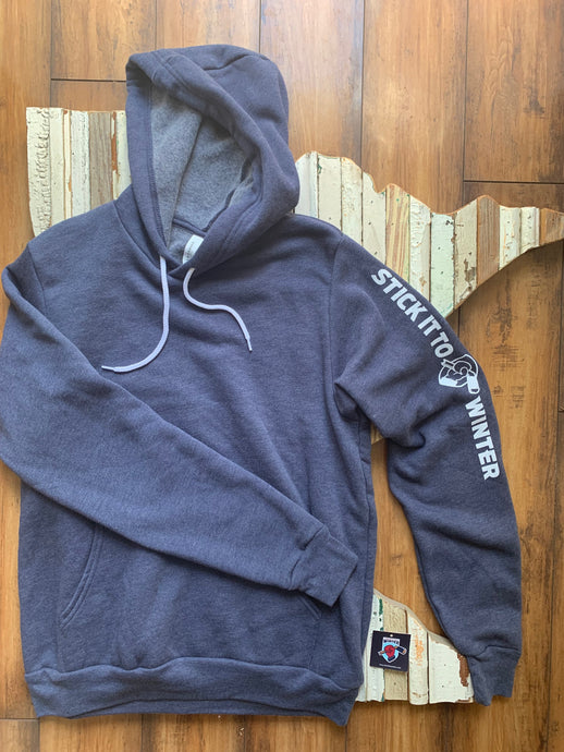 Stick it to winter hoodie